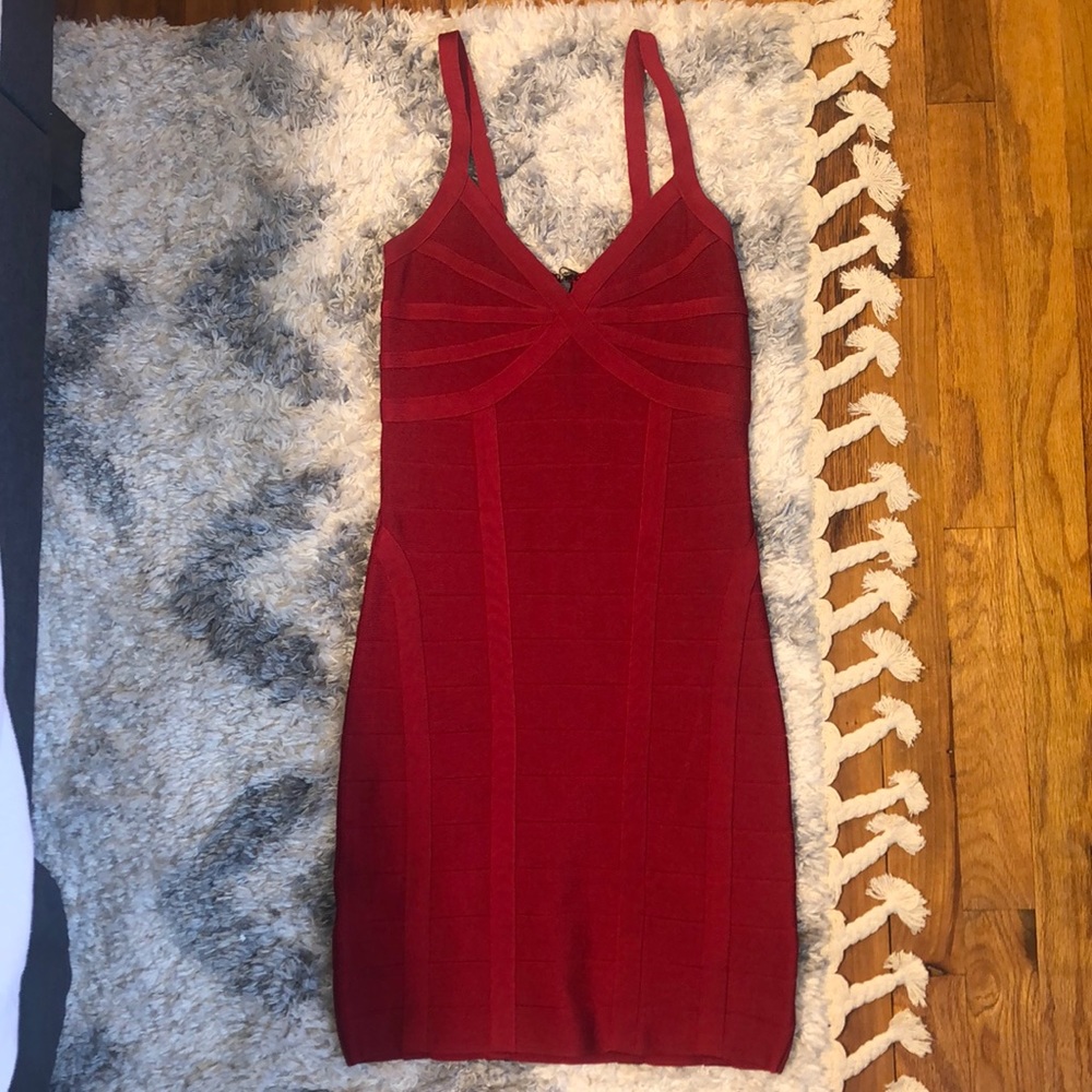 Bebe Red Bandage Dress